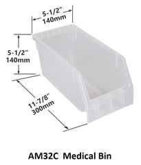 AM32C Pack of 18 Medical Bins
