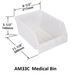AM33C Pack of 12 Medical Bins