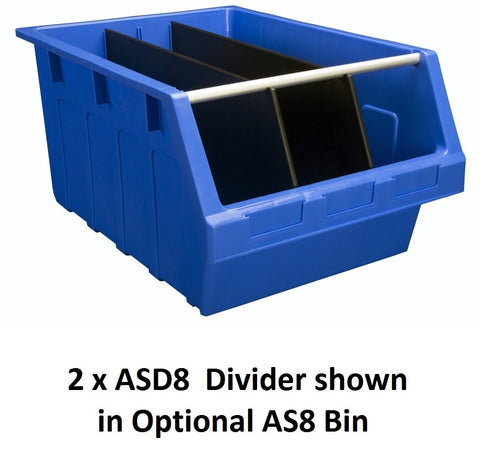 ASD8 Pack of 10 Bin Divider|ASD8 Caja de 10 Divisor