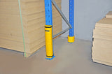 VISIPLAS AX115 Pallet Deflector for rear upright of pallet racks.
